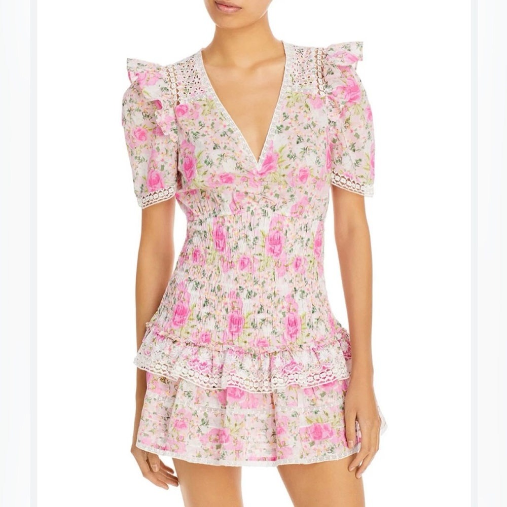 Loveshackfancy floral minidress